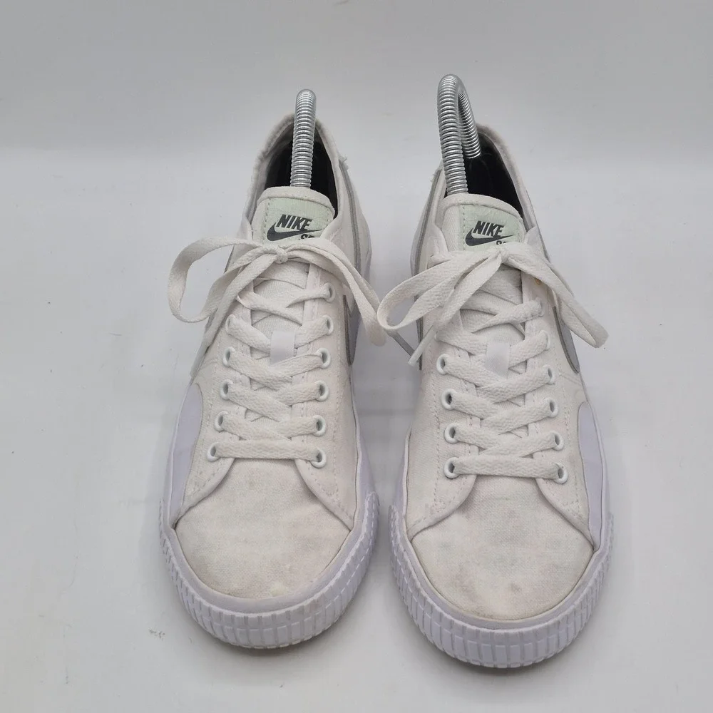 Nike SB‎ Blazer Court Shoes Mens Size 7 White Canvas Skateboarding CZ5605-100